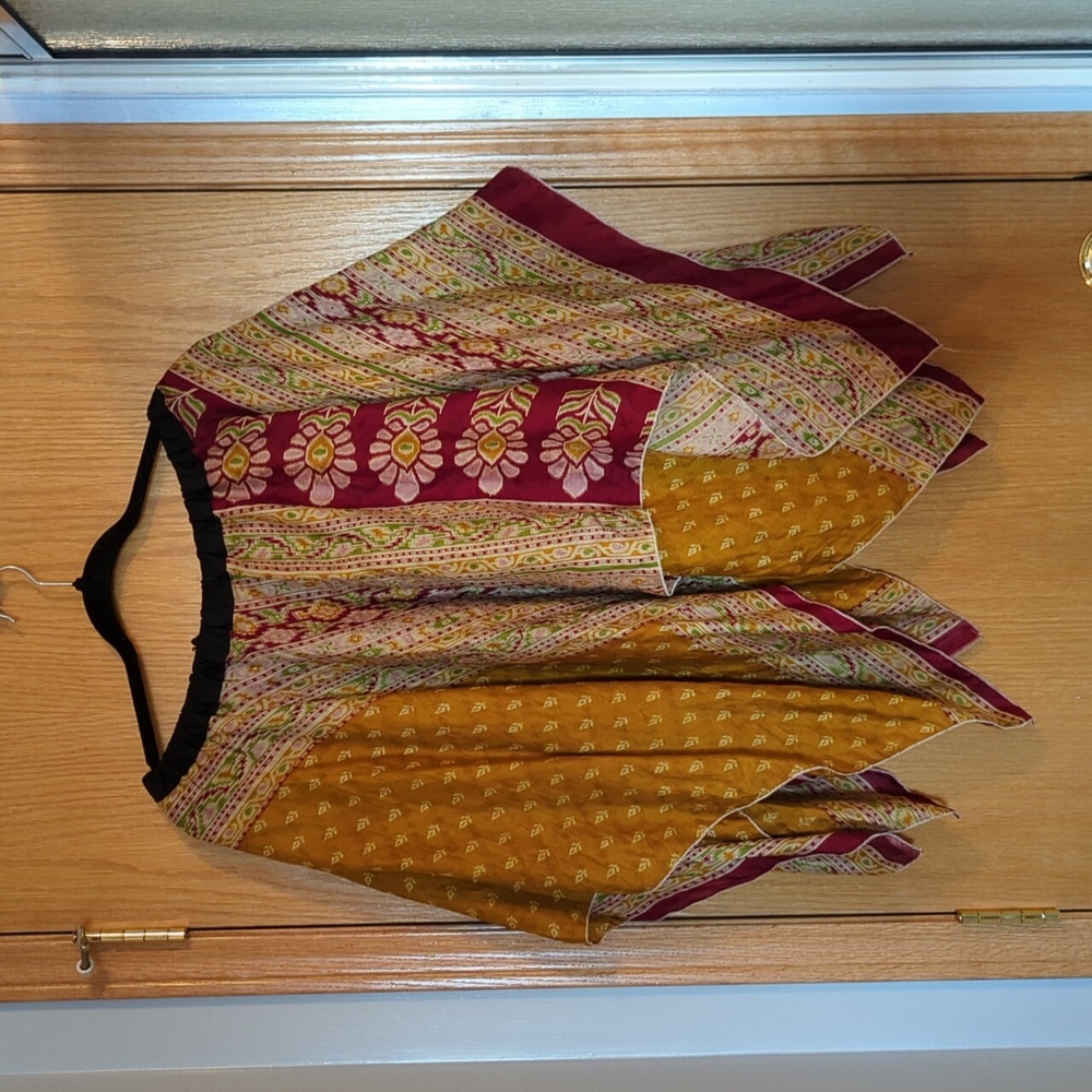 Skirt Made From Repurposed Saris